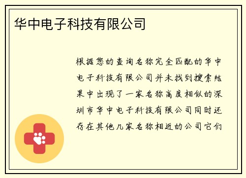 华中电子科技有限公司